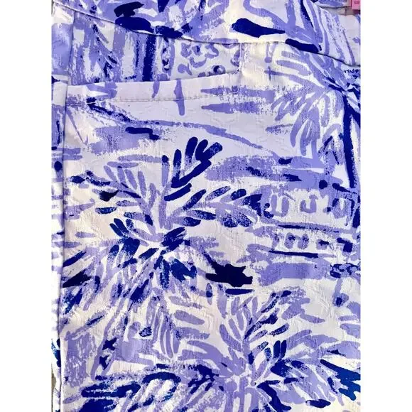 Lilly Pulitzer Kelly Ankle Skinny Pants Rock the Dock Print Size 4 Sailboat - Picture 5 of 5